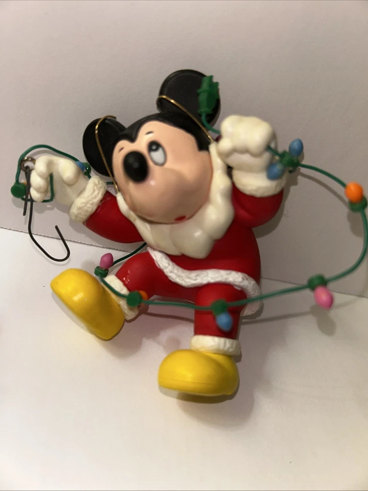 De colección Disney Grolier Adornos de Navidad Mickey Angel y Pato Santa Donald Goofy Foto 3 de 4