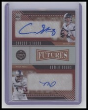 2022 Legacy #FIC-SD Carson Strong / Romeo Doubs Futures Ink Combo Ruby RC #/20