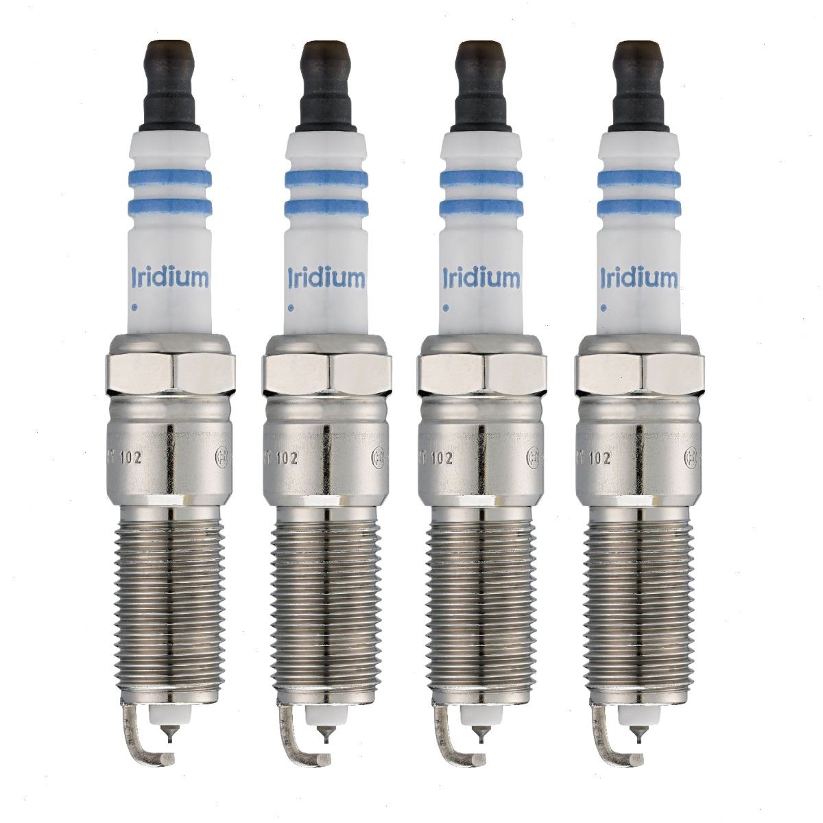 4 pc Bosch Double Iridium Spark Plugs for 2001-2004 Mazda Tribute 2.0L L4 cg