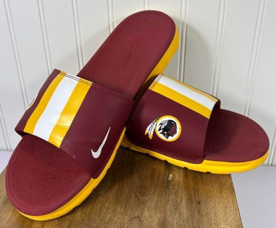 NIKE ~ Benassi Solarsoft Slides Men's Sandal WASHINGTON REDSKINS NFL - SIZE 10