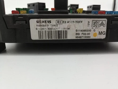 9648715380 Caja Reles/Fusibles para CITROEN C3 * 2002 253731 - Imagen 2 de 7