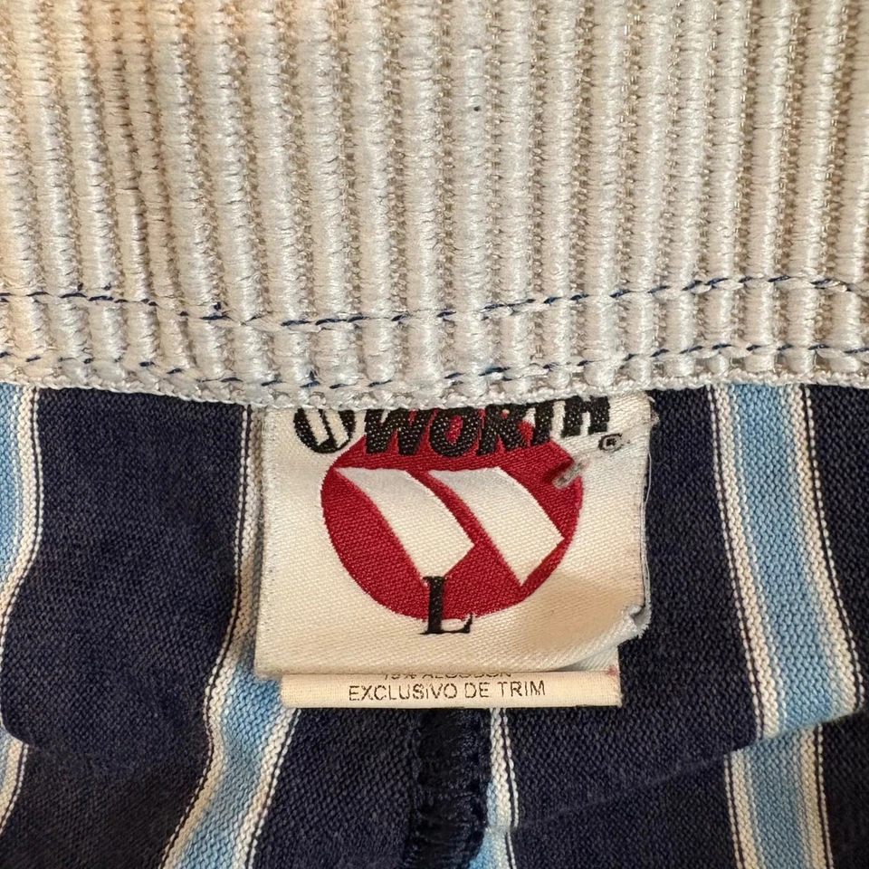 Полосатые бейсбольные штаны Worth большого размера Carolina синие темно-синие белые без застежек спортивные - Изображение 2 из 4