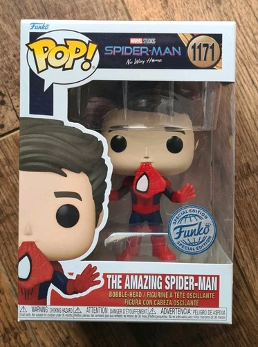 Marvel The Amazing Spider-Man (Unmasked) Funko POP Vinyl (Exclusive) #1171