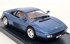 Bang 1/43 - Ferrari 348 tb Stradale Metallic Blue Diecast Scale Model Car