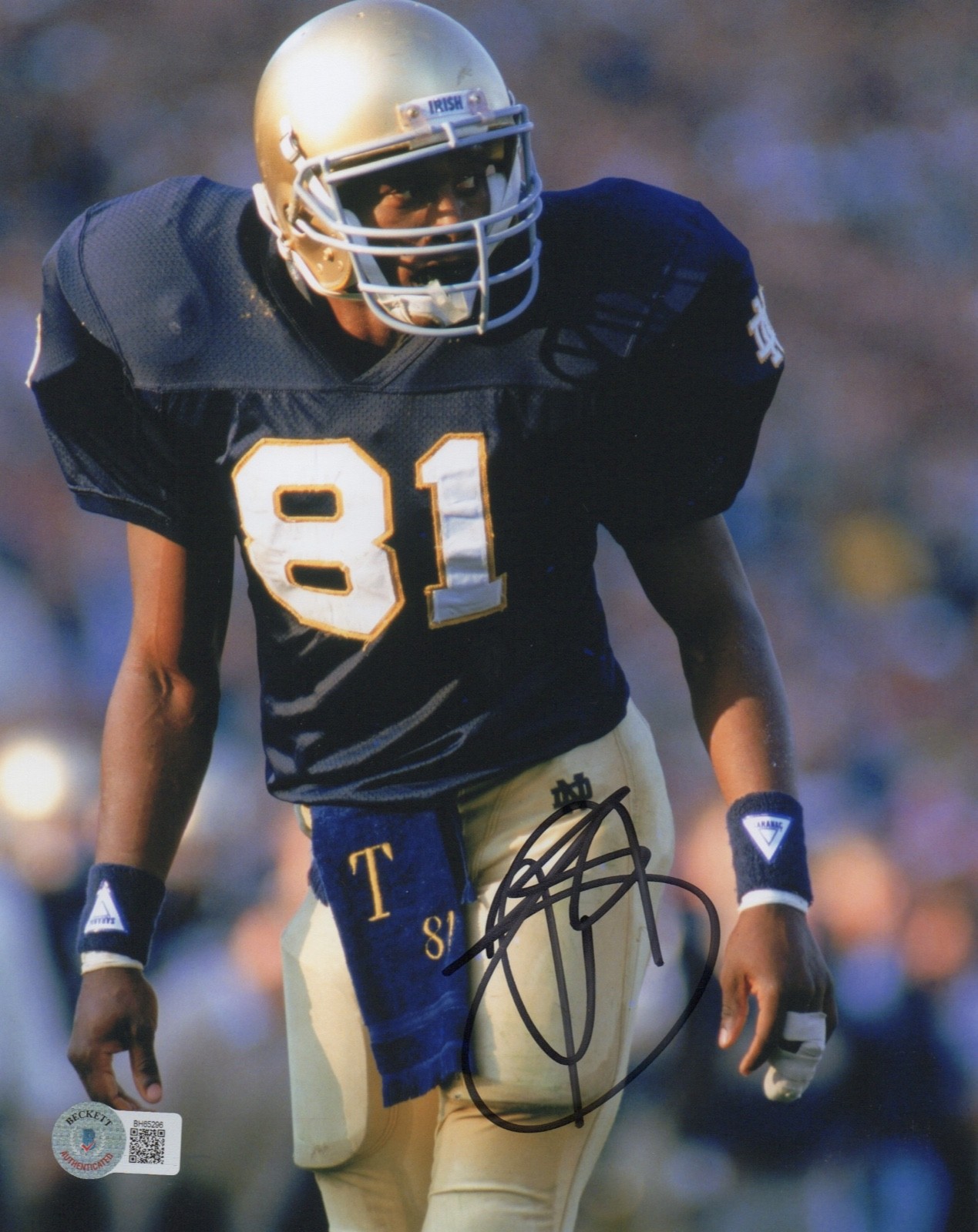 Tim Brown Autographed Signed Las Vegas Raiders RAIDERS NOTRE DAME IRISH 8x10 Photo Beckett BAS 