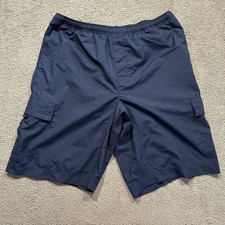 Vintage Nike Swim Trunks Board Shorts Mens Extra Large Mesh Lined Navy Blue