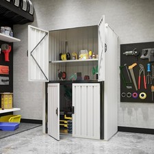 Garden Storage Cabinet Outdoor Shed Waterproof with Adjustable Shelves