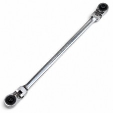 Pittsburgh Pro Extra Long Double Flex Head Ratchet 3/8” Drive Chrome