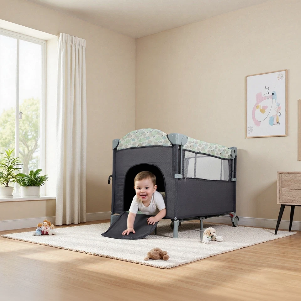 Playard, Pack and Play, Play Yard Bassinet for Baby Toddler with Changing Table - Image 3 of 4