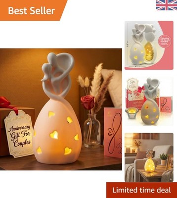 Eternal Love Infinity Kerzenhalter mit flackerndem LED-Licht - Geschenkfertige Deko
