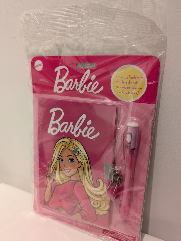 Mattel Cocorico Italia Barbie 2025 Diario Secreto con Cerradura, Llave y Juego de Pluma Mágica Foto 2 de 4