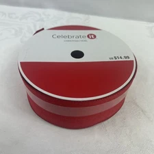 Celebrate It Wired Jumbo RED Ribbon Roll 2 1/2 in x 75 Ft NEW