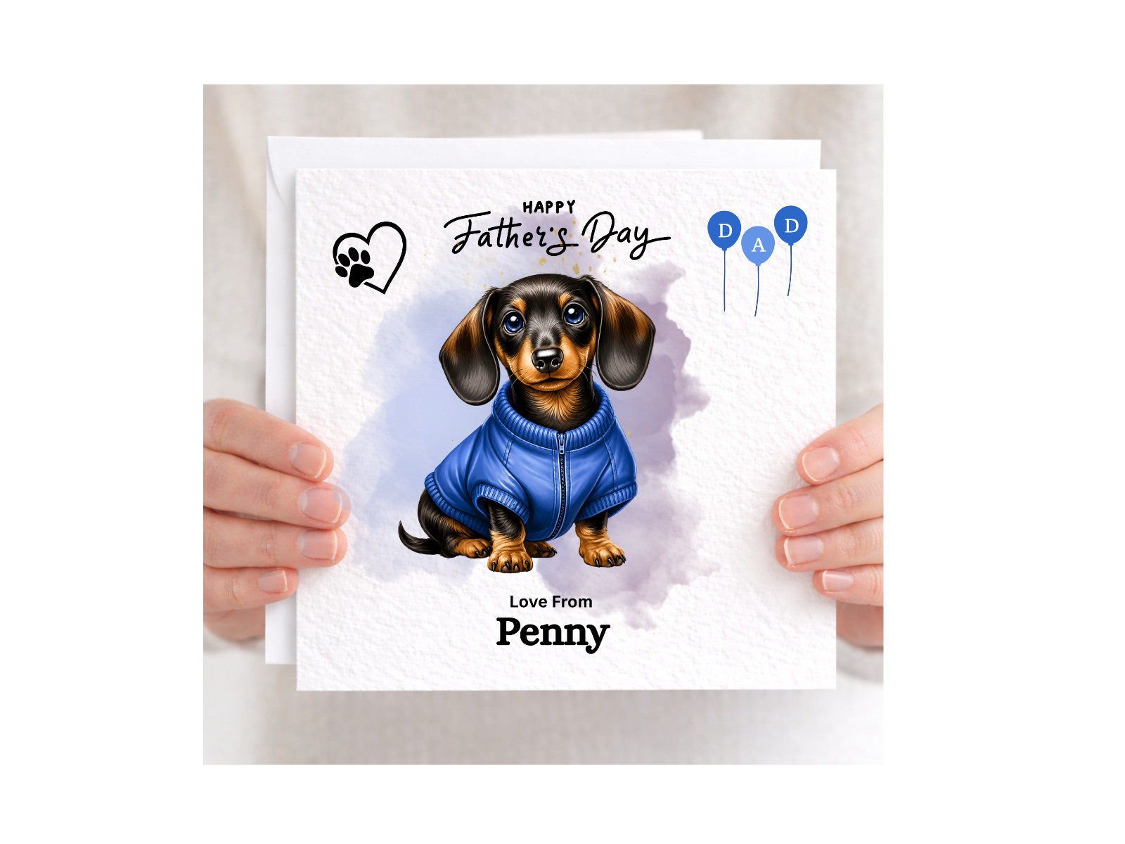 Fathers Day Card from the Dog Funny Dad Card Pet card for Dad Dog Lover Card