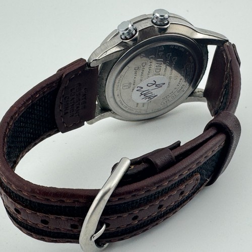 Timex Expedition Indiglo Reloj de Cuarzo Hombre Plata Alarma Bisel Giratorio Batería Nueva - Imagen 5 de 6