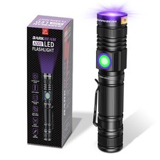 UV 395nm Flashlight USB Rechargeable, Wood's lamp Black Light, Handheld Ultra...