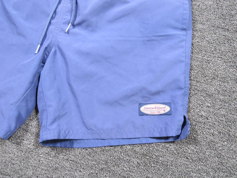 Vineyard Vines Shorts Mens Small Blue Swim Trunks Mesh Elastic Waist Drawstring - Image 4 of 4