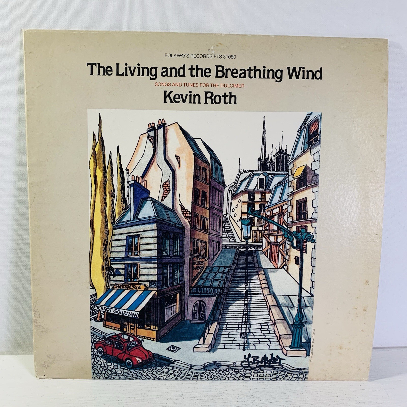LP, Kevin Roth – The Living And The Breathing Wind, Folkways, 1981 with Insert