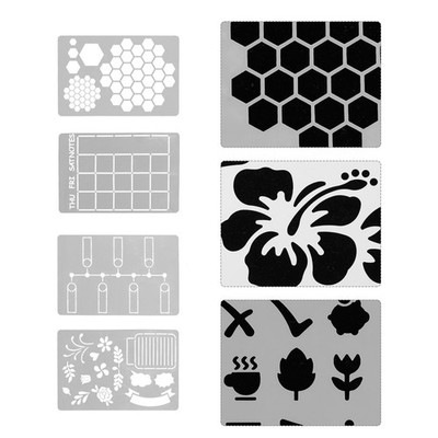 1 SET/16PCS JOURNAL SCHEIBEN MALEN Vorlagen Zeichnen Schablonen für Notepad