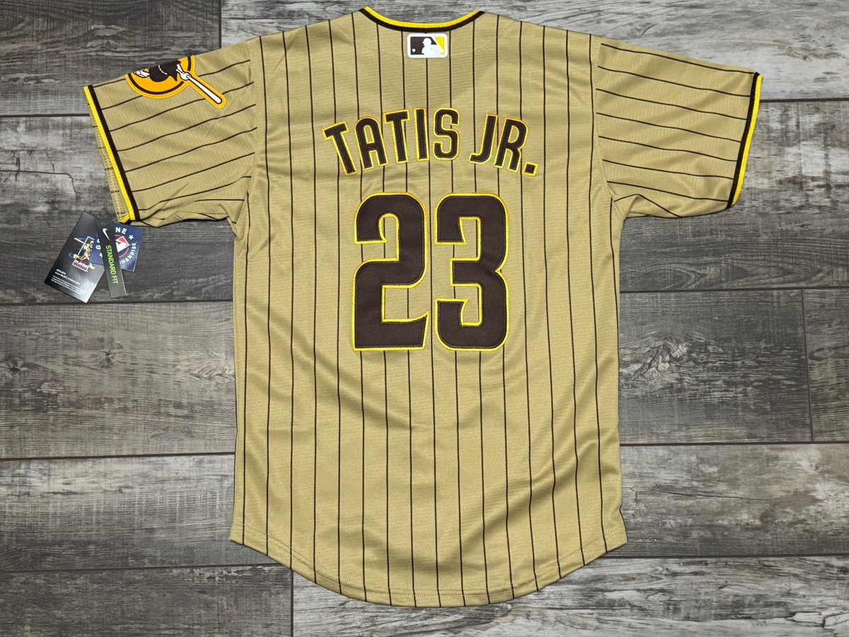 San Diego Padres Fernando Tatis Jr. # 23 Brown Pinstripe Jersey