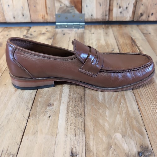 Samuel Windsor Cuero Mocasines Zapatos Sin Cordones Colección Clásica Marrón Reino Unido Talla 8 - Imagen 11 de 18