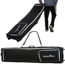 Athletico Rolling Double Ski Bag - Padded Ski Bag With Wheels for Air Travel