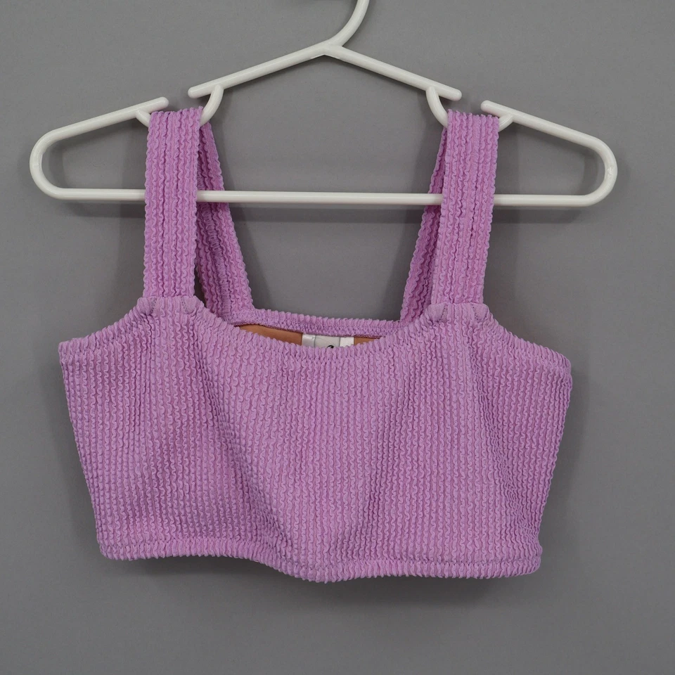 Traje de baño Crewcuts ajustado Top Niñas 8 Rosa Scrunchie Barbie Playa Piscina Nadar Nuevo con etiquetas Foto 2 de 4