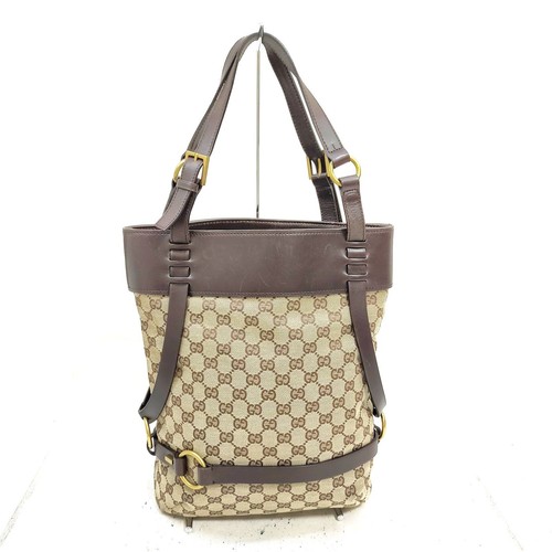 Gucci Tote Bag Brown Canvas 3964859