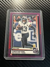 2025 Panini Donruss Purple Press Proof Christian Kirk #182 — Houston Texans