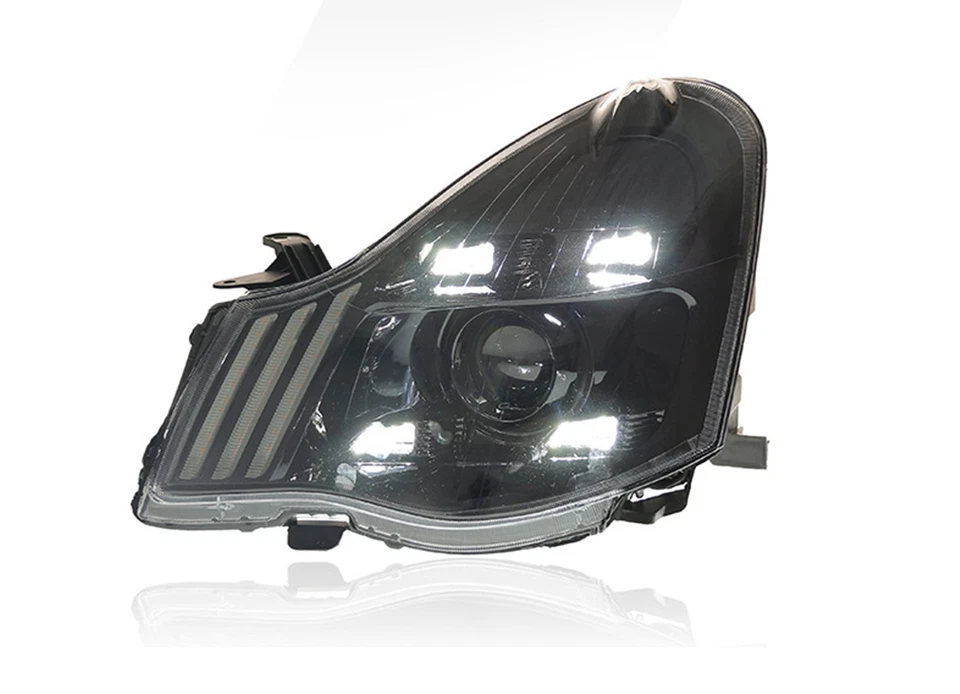 Conjunto de faros LED delanteros exteriores de plástico ABS para Nissan Sentra 2005-2015 Foto 3 de 4