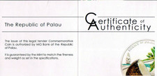 Kokosowy zapach raju 5 dolarów 2009 25g. Srebro 925 Republika Palau