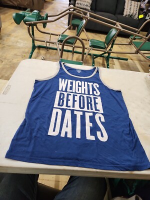 Weights Before Dates Bioworld Workout Tank Top SZ Mens Large