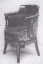 19th c Empire French Chair Metropolitan Museum of Art, Magic Lantern Glass Slide