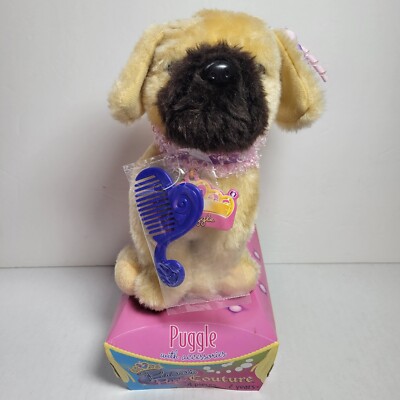 Pucci Pups Couture Battat Puggle Plush 9'' Puppy Dog Realistic Stuffed Animal