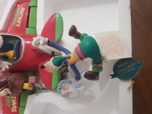 Enesco Mickey's Christmas Delivery Deluxe Multi-Action Airplane Musical -Video - Picture 9 of 19