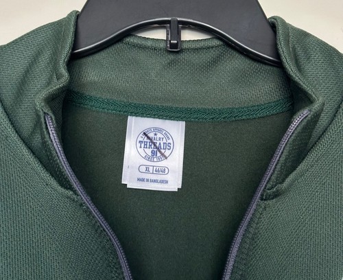 Nueva Chaqueta Michigan State Spartans Para Hombre Cuarto Cremallera Talla XL L/S Camisa MSU Verde - Imagen 5 de 9