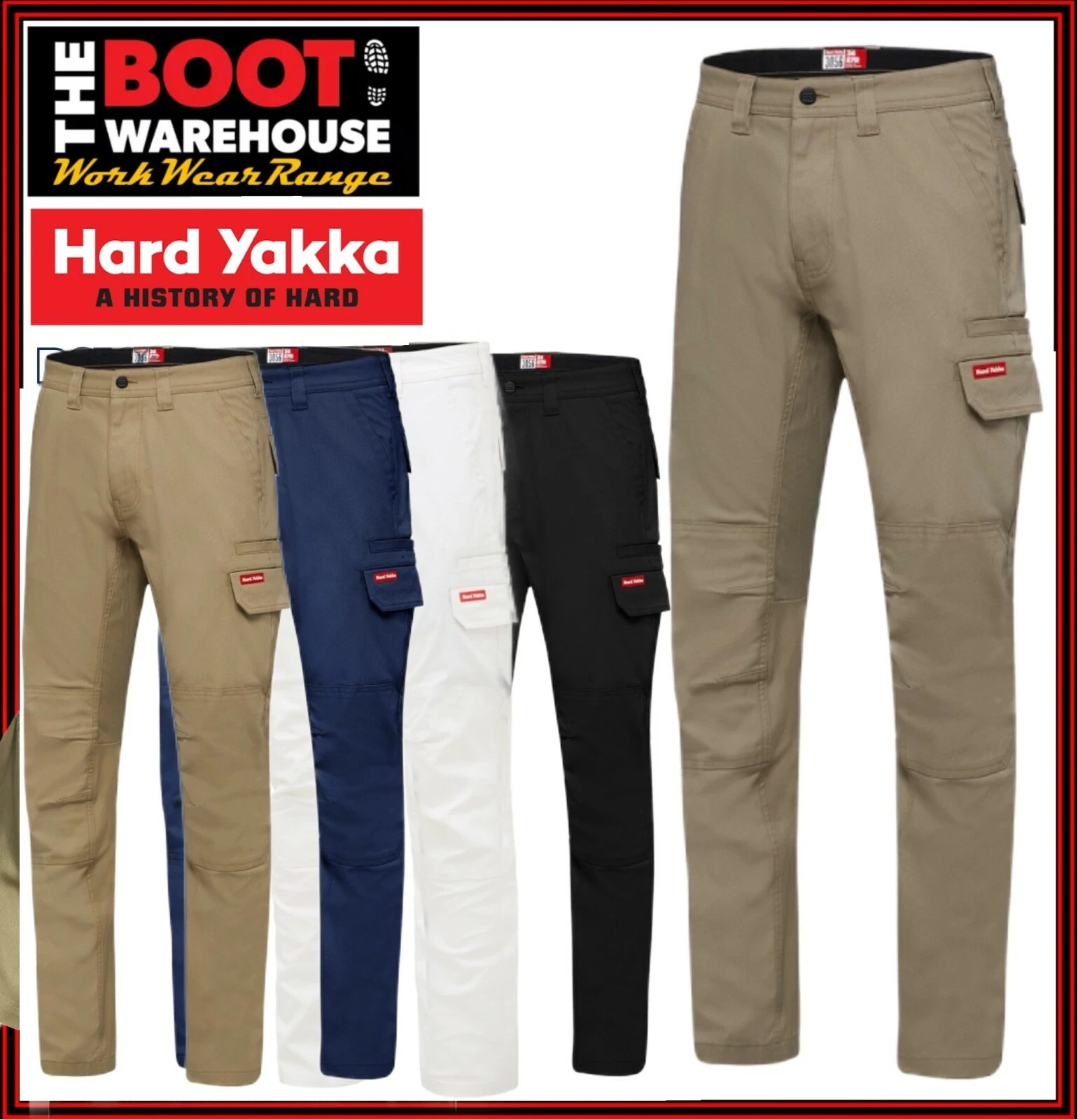 Hard Yakka 3056 Stretch Canvas Cargo Pants Y02880 - Pre Order
Opens in a new window or tab