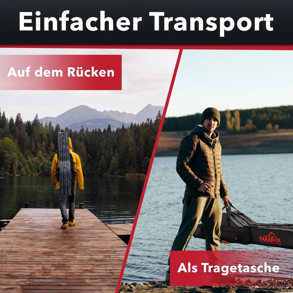 Paradox Fishing Rutentasche 2/3/4 Fächer I 120cm 130cm 150cm 160cm 190cm I - Bild 4 von 4