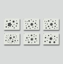 Star stencils for Wall Decor, Home Decor, Arts and Crafts Stencils. LOT 2