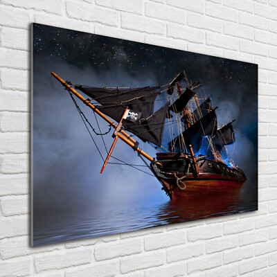 Wandbild aus Plexiglas  Druck auf Acryl 100x70 Fahrzeuge Piratenschiff