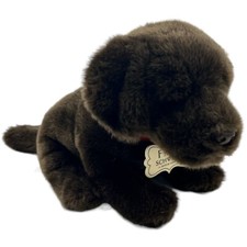 Chocolate Lab Realistic Plush Labrador Puppy Dog FAO Schwarz Stuffed Animal