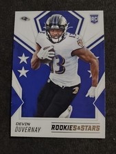 2020 Rookies & Stars #136 Devin Duvernay Rookie Baltimore Ravens Football Card. rookie card picture
