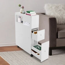 Wheeled Bathroom Storage Furniture Drawer Organiser & Toilet Caddy For Barthroom