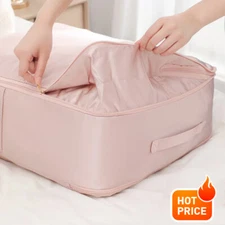 NEW Super Space-Saving Self-Compressing Portable Satin Compression Storage Bag