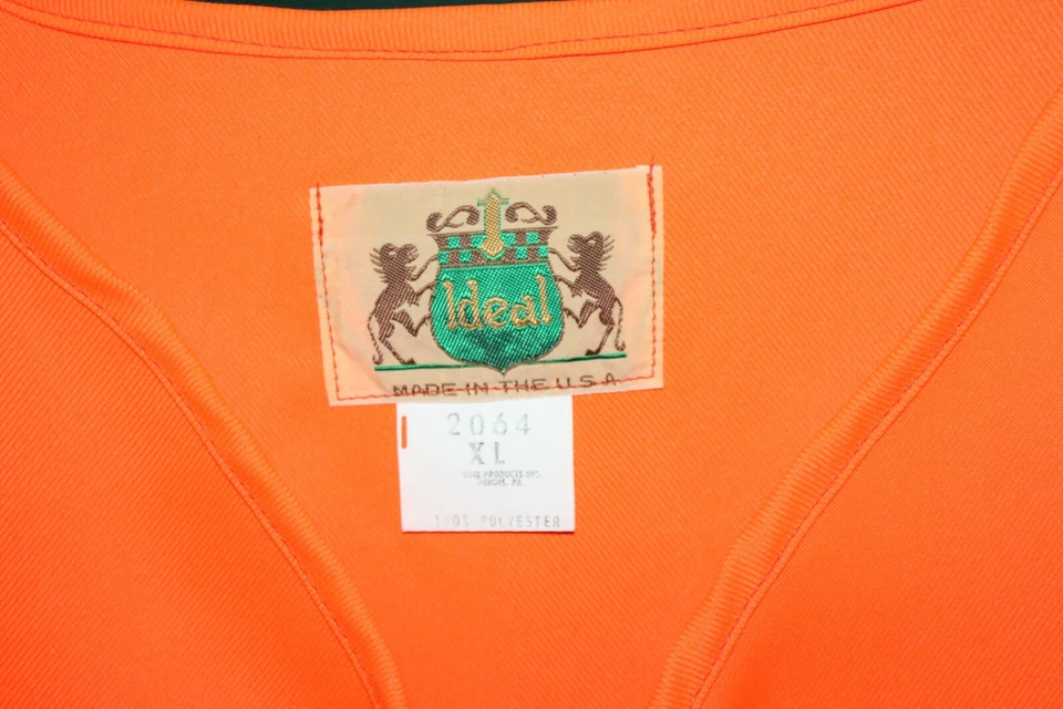 NEW w/TAG XL Ideal sportswear blaze orange hunting vest, Made in U.S.A. NICE! - Image 2 of 4