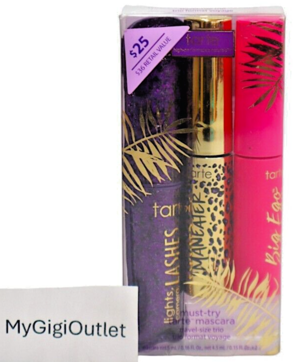 Tarte Must Try Travel Size Mascara Trio Light Camera Lashes Maneater Big Ego 3pc eBay