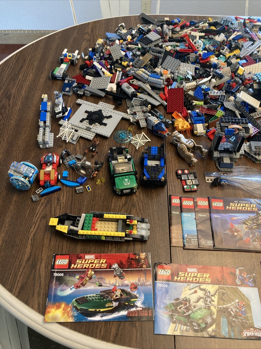 Lego Parts 11 lbs No MiniFigs marvel Super Heroes spiderman