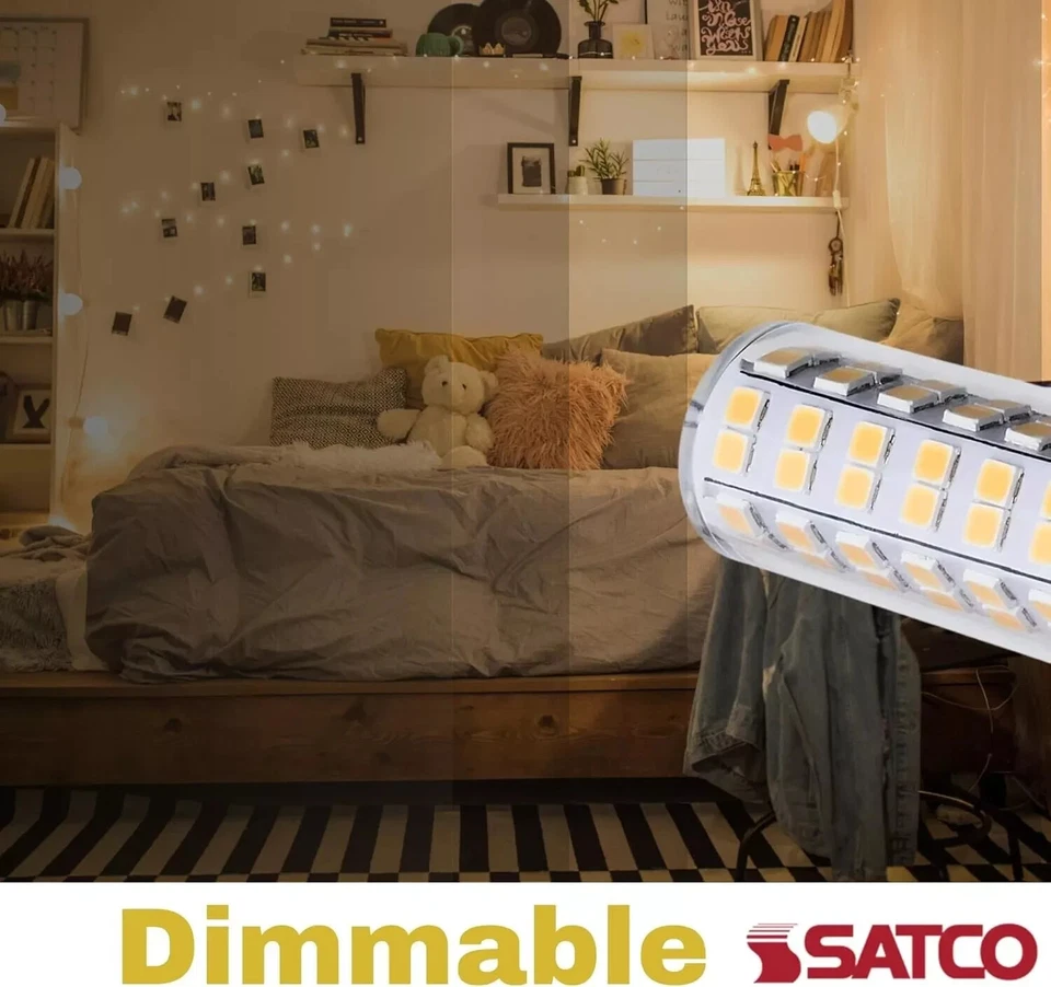 Satco S12338 - 6.5 Watt T6 LED Bulb - E11 Base - 3000K (5, 10 or 20 Pack) - Image 3 of 4