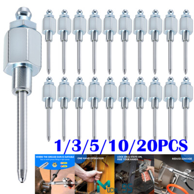 20 Pack Grease Needle Nozzle Narrow Needle Grease Dispenser Grease Gun Fittings