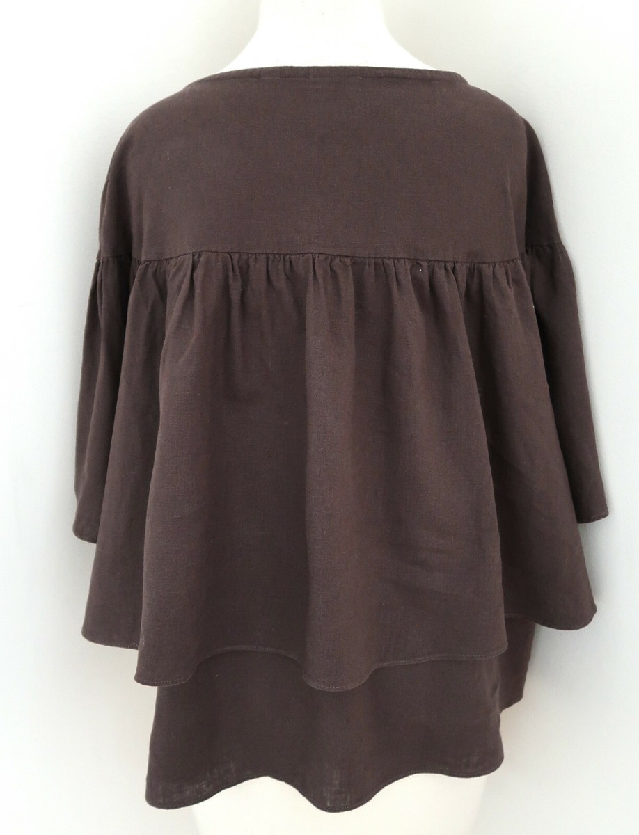 NIKO AND Cropped ruffle top sz 4 L | eBay