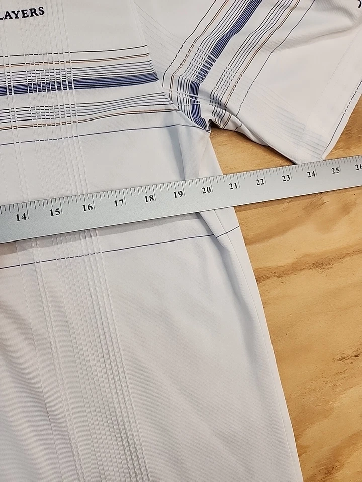 Camisa polo masculina grande leve logotipo golfe grama serra TPC Greg Norman The Players - Imagem 3 de 4